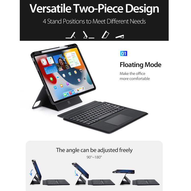 DUX DUCIS DK Series Arabic Layout Backlit Bluetooth Keyboard Case