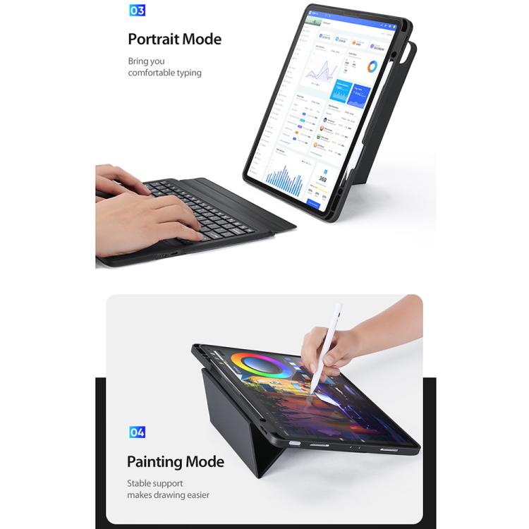 DUX DUCIS DK Series Arabic Layout Backlit Bluetooth Keyboard Case