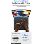DUX DUCIS DK Series Spanish Layout Backlit Bluetooth Keyboard Case