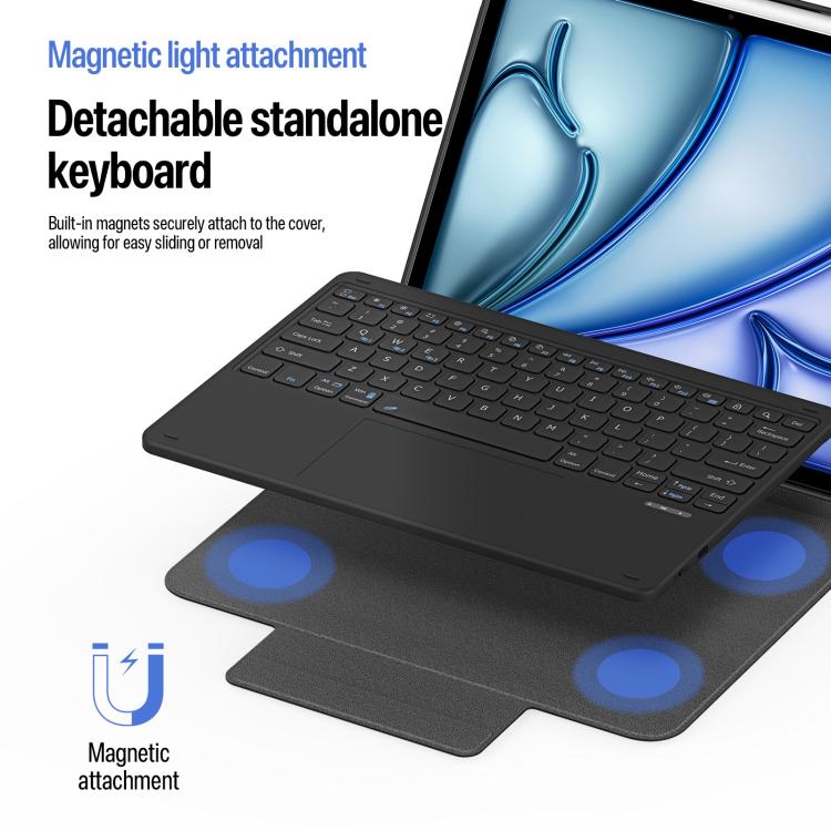 DUX DUCIS YK Series Magnetic Wireless Keyboard Vegan Leather Tablet Case