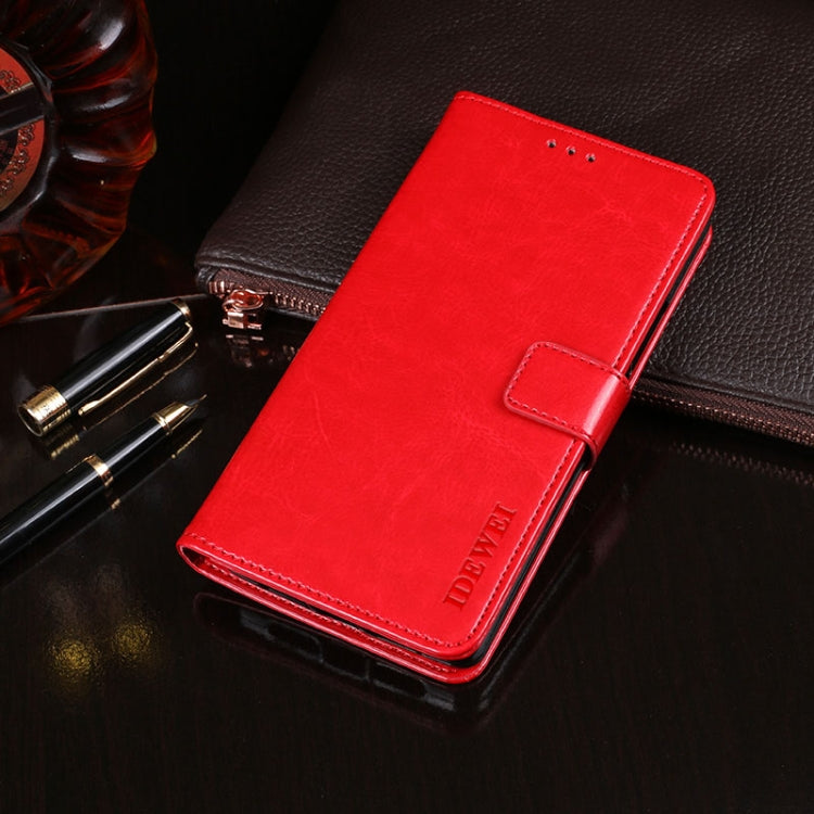 idewei Crazy Horse Texture Horizontal Flip Leather Case with Holder & Card Slots & Wallet
