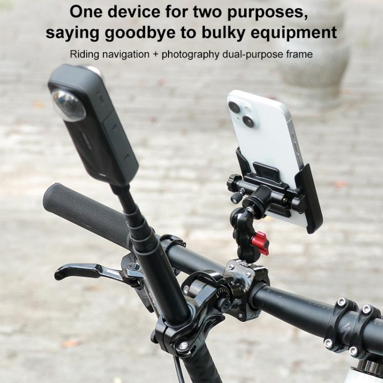 Aluminum Quick-Adjust Bicycle Extension Bar Mount — Handlebar Tube Kit
