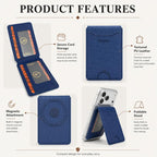 Denior V27 Vegan Leather Texture Magnetic Card Holder — view 10
