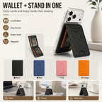 Denior V27 Vegan Leather Texture Magnetic Card Holder — view 11