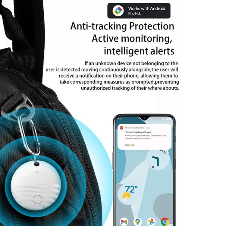 S20 Round Android 9.0 Mini GPS Global Smart Bluetooth Location Tracker Anti-lost Device