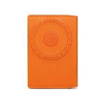 Denior V26 Vegan Leather Texture Magnetic Wallet Card Holder — Orange