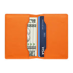 Denior V26 Vegan Leather Texture Magnetic Wallet Card Holder — Black