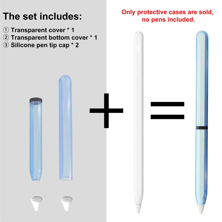 Detachable Transparent Stylus Pen Case