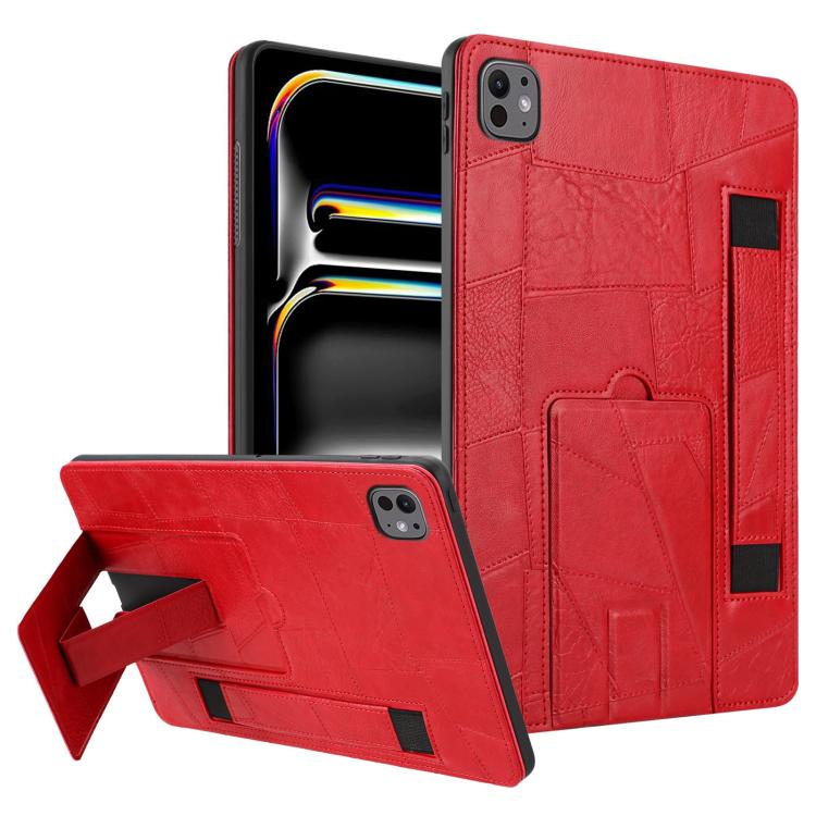 Wristband Retro Vegan Leather Back Tablet Case with Holder