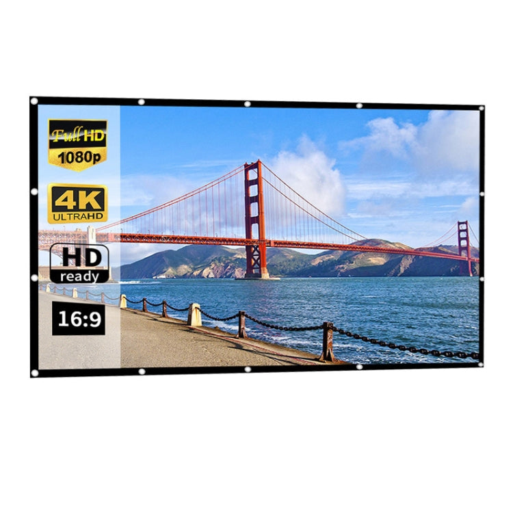Simple Folding Thin Polyester Projector Film Curtain — view 14