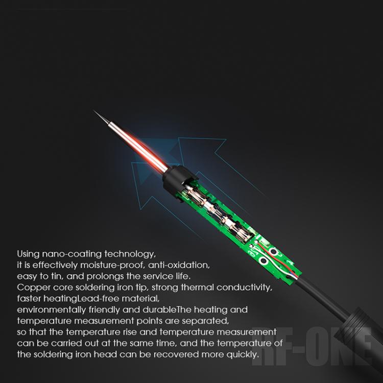 RF4 RF-ONE Intelligent Temperature Control Anti-static LED Digital Display Soldering Station — view 13