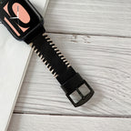 Fish Bone Hand Suture Leather Replacement Strap Watchband — view 7