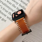 Fish Bone Hand Suture Leather Replacement Strap Watchband — view 8