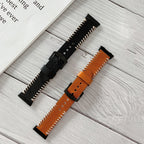 Fish Bone Hand Suture Leather Replacement Strap Watchband — view 10