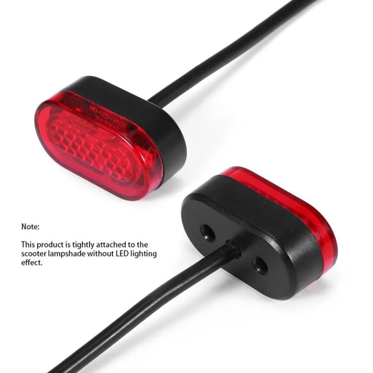 Electric Scooter Rear Fender Light Cover with Screws