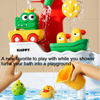 Baby Bath Water Play Shower Duck Interactive Toy Set