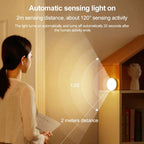 Intelligent Human Body Induction LED Night Light Bedside Lamp No Switch — Warm Light
