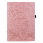 Floral Embossed Pattern Vegan Leather Tablet Case with Sleep/Wake-up — For iPad Air 13 2026/2025/2024