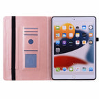 Floral Embossed Pattern Vegan Leather Tablet Case with Sleep/Wake-up — For iPad 2025 / 2022