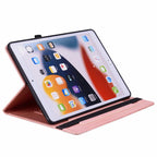 Floral Embossed Pattern Vegan Leather Tablet Case with Sleep/Wake-up — For iPad mini 1 / 2 / 3 / 4 / 5