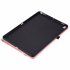 Floral Embossed Pattern Vegan Leather Tablet Case with Sleep/Wake-up — Rose Gold