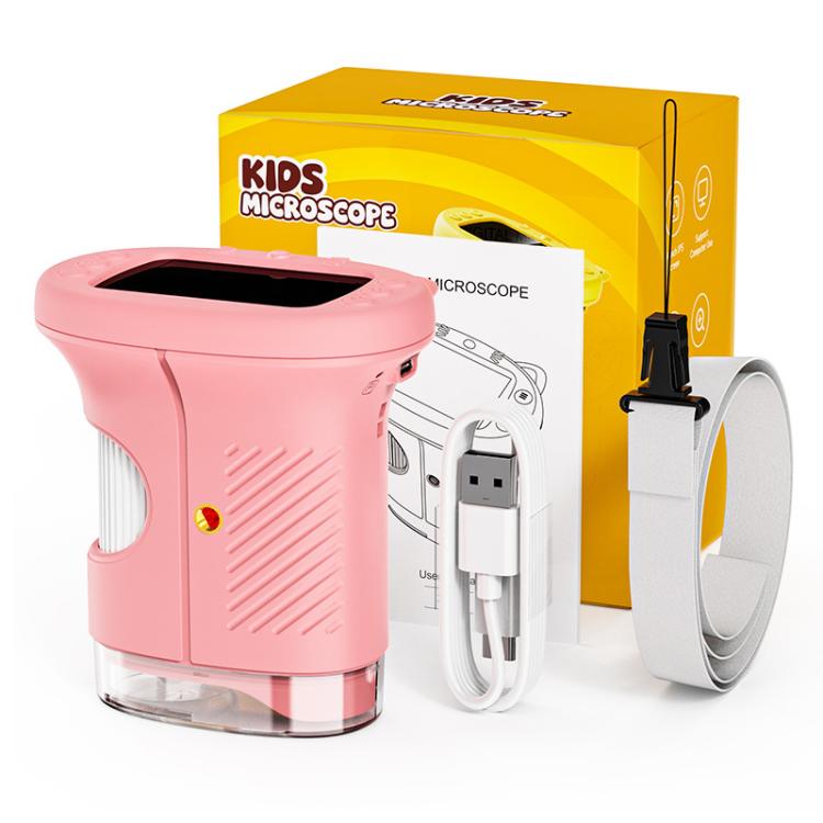 2.4 inch Screen Handheld Children Insect Observation Microscope — White