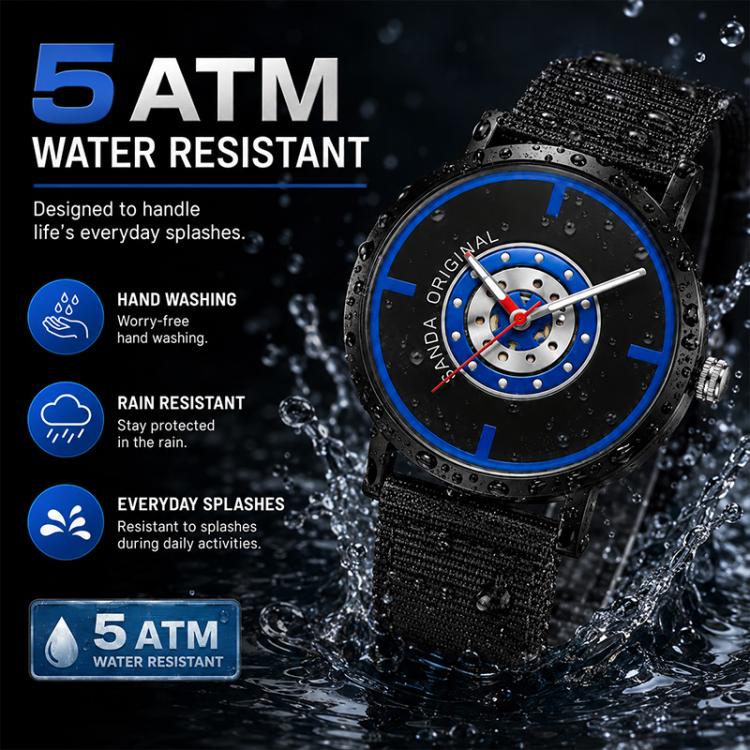 SANDA 3217 Preppy Style 5ATM Waterproof Student Watch with Nylon Strap — view 24