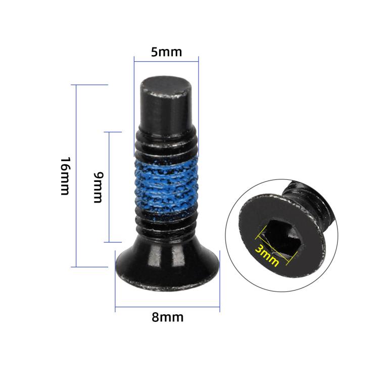 For Xiaomi Mijia M365 / No.9 Scooter MAX G30 Electric Scooter Extended Front Screw with Adhesive