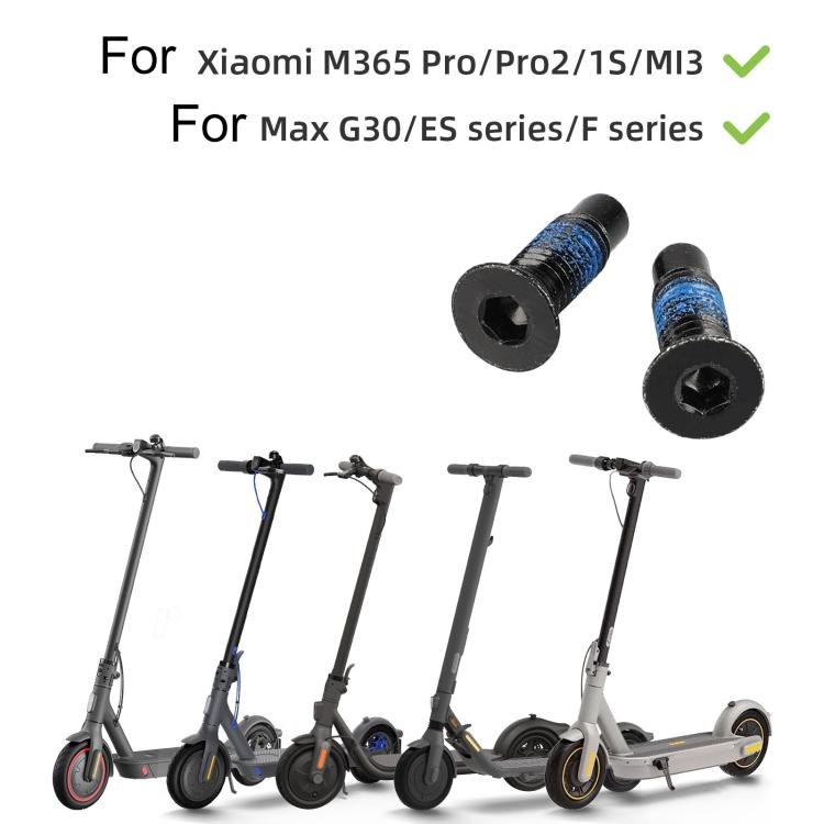 For Xiaomi Mijia M365 / No.9 Scooter MAX G30 Electric Scooter Extended Front Screw with Adhesive