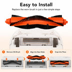 Robot Vacuum Cleaner Replacement Accessories for Xiaomi Mijia Robot Vacuum Mop 2 — Striped Mop Pad