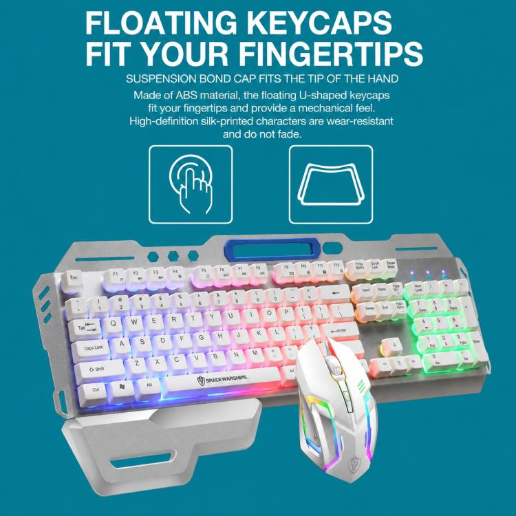 SHIPADOO GT700 Illuminated Wired Gaming Keyboard and 6D 4800DPI Mouse Set, Tri-color Backlight Version, GT700, Tri-color Backlight Version — view 14