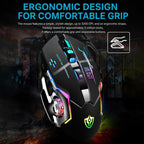 SHIPADOO GT700 Illuminated Wired Gaming Keyboard and 6D 4800DPI Mouse Set, Tri-color Backlight Version, GT700, Tri-color Backlight Version — view 16