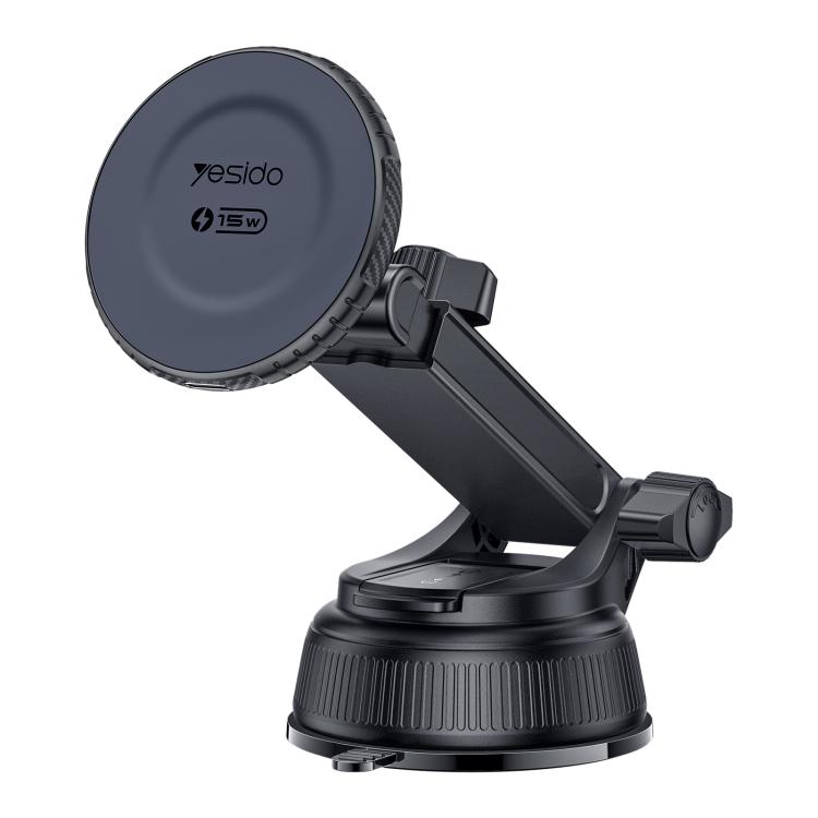 Yesido C321 15W Car Suction Cup Magnetic Wireless Fast Charging Phone Holder