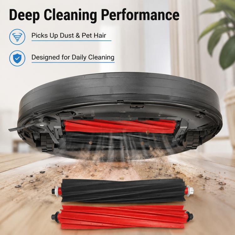 Replacement Accessories for Roborock G20S Self-Cleaning Robot Vacuum Mop — Two White Side Brush