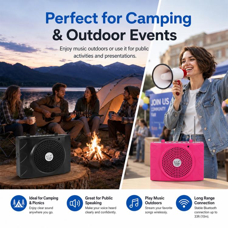KU-898 Bluetooth Portable Microphone Teaching Voice Amplifier