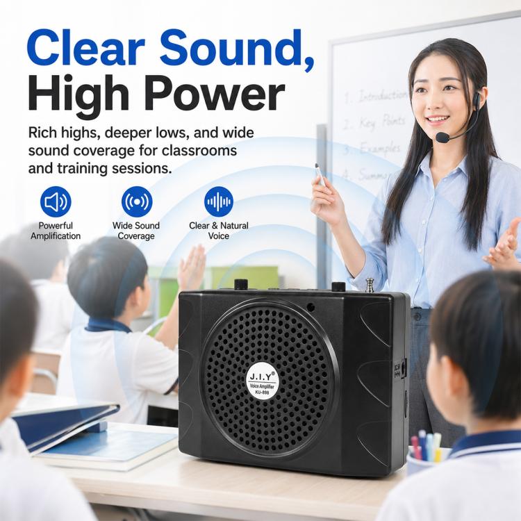 KU-898 Bluetooth Portable Microphone Teaching Voice Amplifier