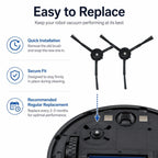 Replacement Accessories for Roborock P10 / P10 Pro Robot Vacuum Cleaner — Light Gray Mop Pad