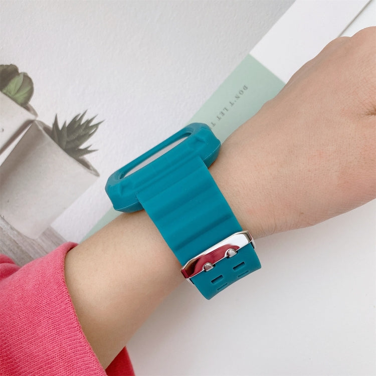 For Fitbit Versa 3 3D Silicone Integrated Replacement Strap Watchband