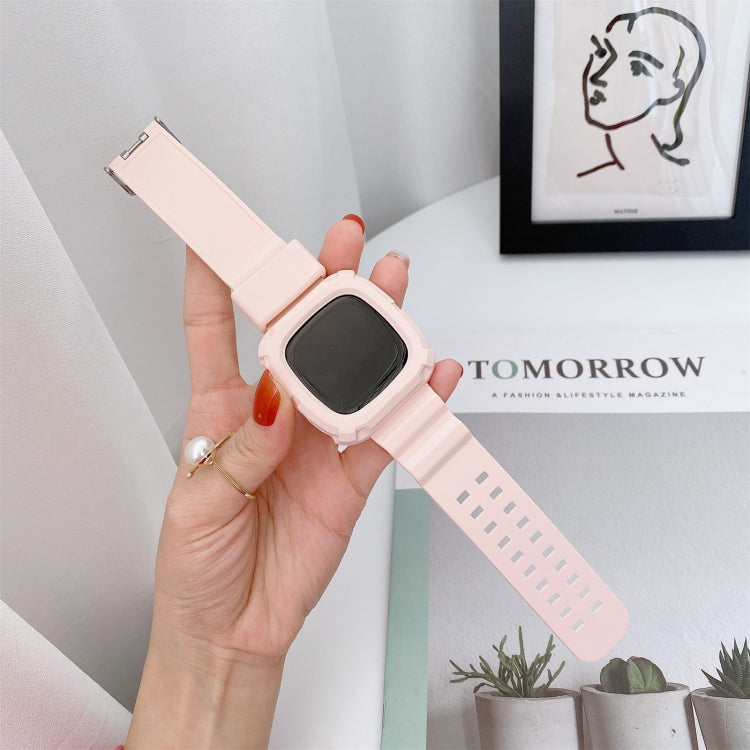 For Fitbit Versa 3 3D Silicone Integrated Replacement Strap Watchband — view 8
