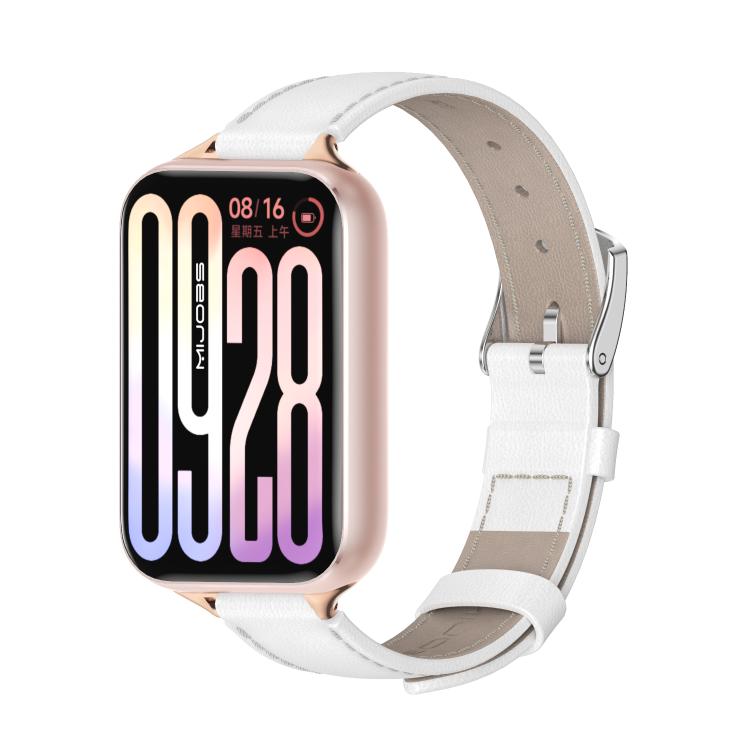 MIJOBS Top Grain Cowhide Watch Band