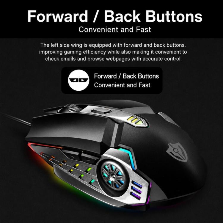 SHIPADOO G5 4D 2400DPI Gaming Mechanical USB Wired Mouse