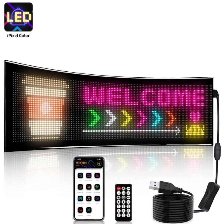 Double Row Ultra-Thin Waterproof LED Flexible Advertising Matrix Display Screen — view 14