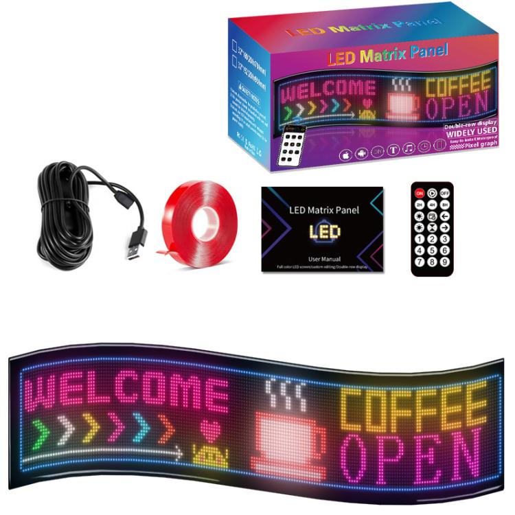 Double Row Ultra-Thin Waterproof LED Flexible Advertising Matrix Display Screen — view 16