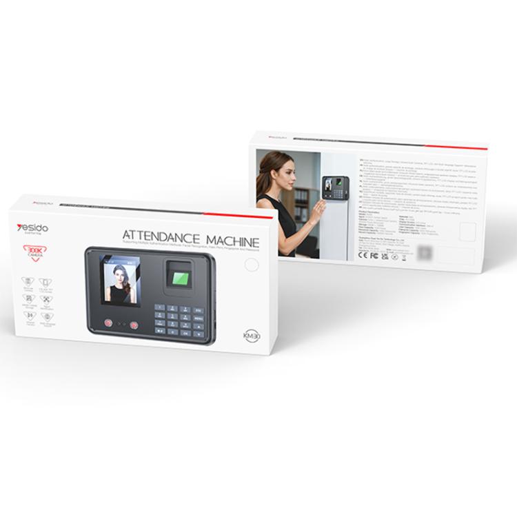 Yesido KM30 2.8 inch Screen Face Fingerprint Recognition Attendance Machine