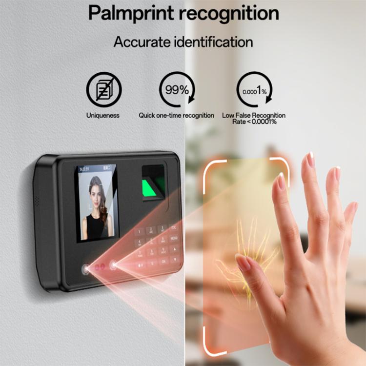 Yesido KM30 2.8 inch Screen Face Fingerprint Recognition Attendance Machine
