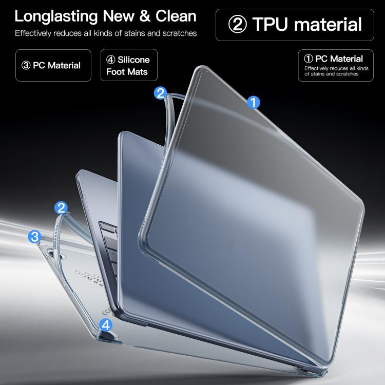 Matte Transparent Style Protective Laptop Case
