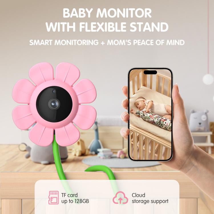 V1 Flower Shaped 4MP Baby Monitor Care Camera