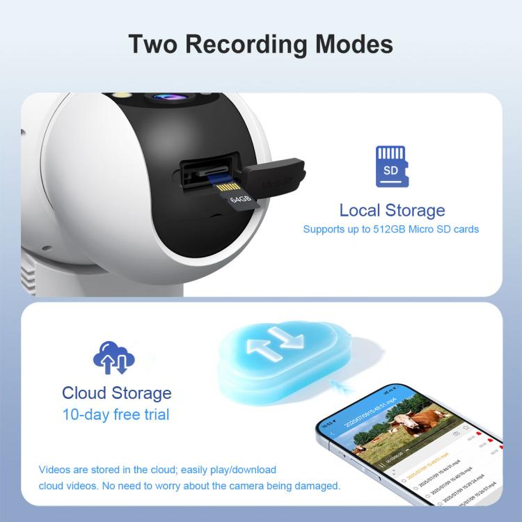 Srihome SH062 8MP Binocular Outdoor Auto-Tracking Wireless WiFi Security Camera — view 16