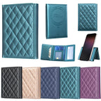 BFK37 Magnetic Rhombus Lattice Mobile Phone Holder RFID Card Slots — view 13