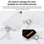 Crown And Beaded Phone Charm with Tether Pad — view 9